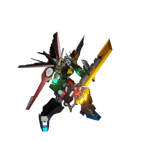 mecha redo till ge sig på png