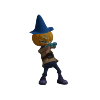 Pumpkin monsters dancing png