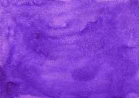 Watercolor violet background texture. Aquarelle purple stains backdrop. Horizontal template. photo