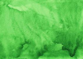 Watercolor green background texture. Aquarelle greenery color backdrop. Bright watercolour overlay. photo