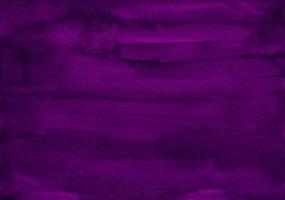 Watercolor dark purple background texture. Aquarelle abstract deep violet backdrop. Horizontal trendy template. photo