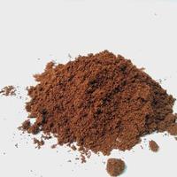 black coffee powder isolated on a white background, background, cover, banner, advertisement photo