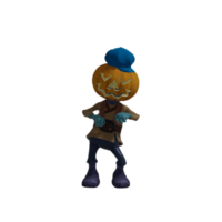 Pumpkin monsters dancing png