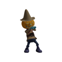 Pumpkin monster pose Halloween png