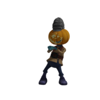 Pumpkin monsters dancing png