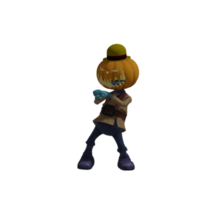 Pumpkin monsters dancing png