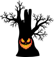 gruseliger hintergrund des baumhalloweens png