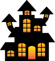 Schloss-Halloween-Silhouette png