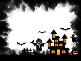 fundo assustador de halloween png