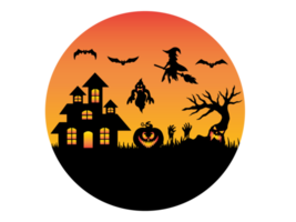 fondo de silueta de halloween png