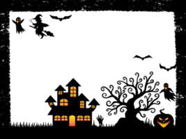 Halloween-Silhouette-Hintergrund png