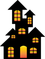 silhouette Halloween castello png