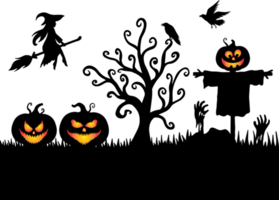 background Silhouette Halloween png