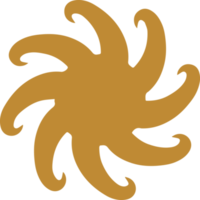 élément de conception icône logo soleil png