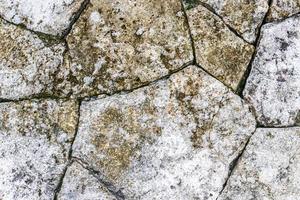 Beautiful wall stone and floor or ground texture pattern Mexico. photo