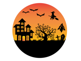 Circle Halloween Background png