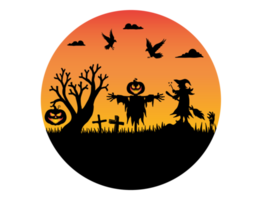 fond de silhouette halloween png