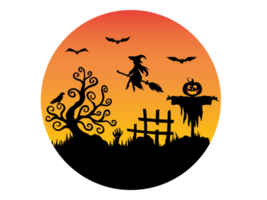 fondo de silueta de halloween png