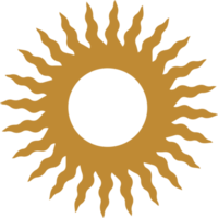 elemento de design de ícone de logotipo de sol png