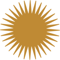elemento de design de símbolos do sol png