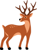 ilustración de arte de clip de navidad de ciervo dorado png