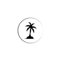 coconut tree icon image illustration vector design beach scenery symbol