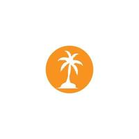 coconut tree icon image illustration vector design beach scenery symbol