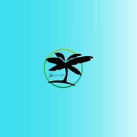 coconut tree icon image illustration vector design beach scenery symbol