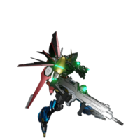 pose de ataque mecha png