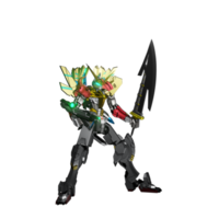 mecha redo till ge sig på png