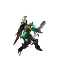 mecha redo till ge sig på png