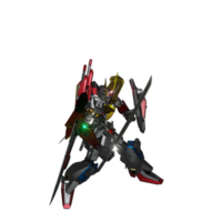 Mecha attack pose png