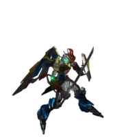 mecha redo till ge sig på png