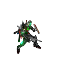 mecha redo till ge sig på png