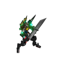 pose de ataque mecha png