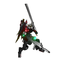 Mecha attack pose png