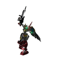 mecha redo till ge sig på png