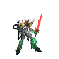 pose de ataque mecha png