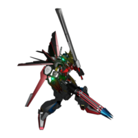 Mecha attack pose png