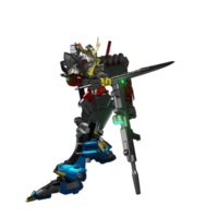 pose de ataque mecha png