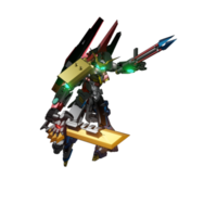 mecha redo till ge sig på png