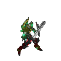 Mecha attack pose png