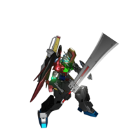 mecha redo till ge sig på png