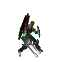 Mecha attack pose png