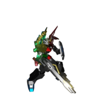 pose de ataque mecha png