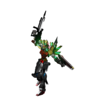 Mecha attack pose png