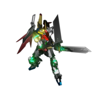 pose d'attaque mecha png