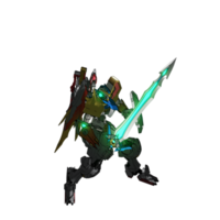 Mecha attack pose png