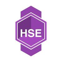 HSE - health safety environmen.Vector flat icon isolated on white background. vector