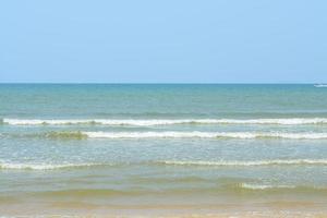 Sea summer background. landscape with clouds, ocean nature's tranquility photo